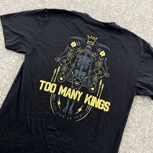 Zero Foxtrot Too Many Kings Mens Shirt S Skeleton Skull Military Tactical SS EUC